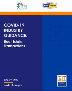 COVID-19 INDUSTRY GUIDANCE: Real Estate Transactions - July 2 9, 2020 - covid.ca.gov