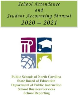 2020 2021 School Attendance and Student Accounting Manual - Public Schools of North Carolina - NC DPI