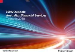 M&A Outlook: Australian Financial Services Towards 2030 - minterellison.com