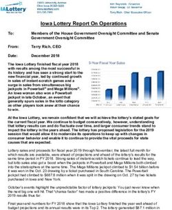 Iowa Lottery Report On Operations - Iowa.gov