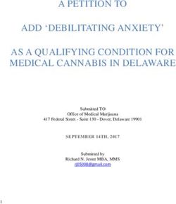 A PETITION TO ADD 'DEBILITATING ANXIETY' AS A QUALIFYING CONDITION FOR MEDICAL CANNABIS IN DELAWARE