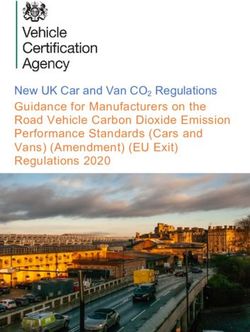 New UK Car and Van CO2 Regulations Guidance for Manufacturers on the Road Vehicle Carbon Dioxide Emission Performance Standards (Cars and Vans) ...