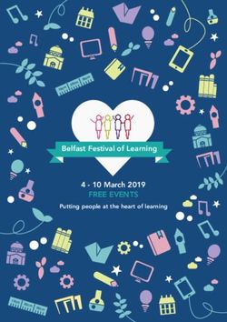 FREE EVENTS Belfast Festival of Learning 4 - 10 March 2019 - Putting people at the heart of learning - Making Life Better ...