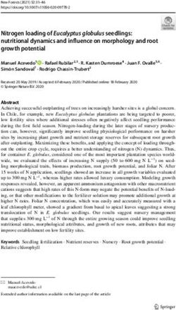 Nitrogen loading of Eucalyptus globulus seedlings: nutritional dynamics and influence on morphology and root growth potential - USDA ...