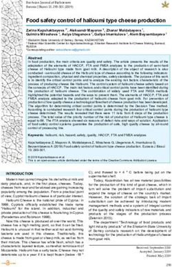 Food safety control of halloumi type cheese production