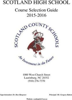 SCOTLAND HIGH SCHOOL Course Selection Guide 2015-2016 - 1000 West Church Street Laurinburg, NC 28352