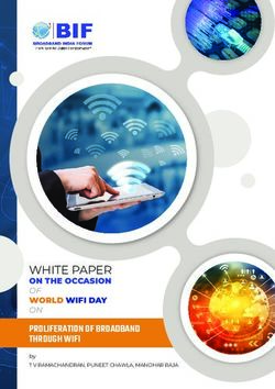 WHITE PAPER ON THE OCCASION OF WORLD WIFI DAY ON - PROLIFERATION OF BROADBAND THROUGH WIFI - Broadband India Forum