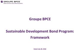 Groupe BPCE Sustainable Development Bond Program: Framework - Dated July 20, 2018