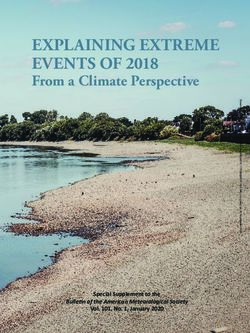 EXPLAINING EXTREME EVENTS OF 2018 - From a Climate Perspective - Special Supplement to