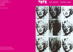ART BOOKS SPRING 2020 - Tate