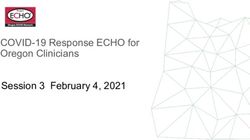 COVID-19 Response ECHO for Oregon Clinicians Session 3 February 4, 2021 - State of Oregon
