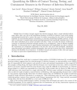 QUANTIFYING THE EFFECTS OF CONTACT TRACING, TESTING, AND CONTAINMENT MEASURES IN THE PRESENCE OF INFECTION HOTSPOTS - MPG.PURE