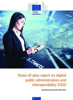 State-of-play report on digital public administration and interoperability 2020 - Directorate General for Informatics