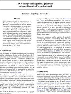 TCR-epitope binding affinity prediction using multi-head self attention model