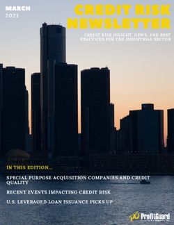2021 IN THIS EDITION... SPECIAL PURPOSE ACQUISITION COMPANIES AND CREDIT QUALITY RECENT EVENTS IMPACTING CREDIT RISK U.S. LEVERAGED LOAN ...