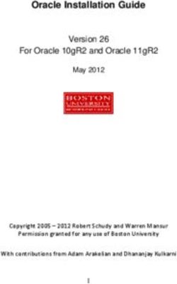 Oracle Installation Guide - Version 26 For Oracle 10gR2 and Oracle 11gR2 May 2012
