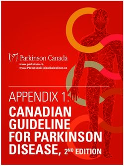 CANADIAN GUIDELINE FOR PARKINSON - APPENDIX 1: www.parkinson.ca www.ParkinsonClinicalGuidelines.ca - CMAJ