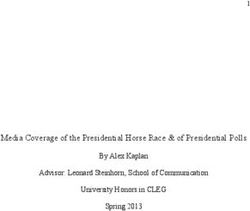 Media Coverage of the Presidential Horse Race & of Presidential Polls - By Alex Kaplan Advisor: Leonard Steinhorn, School of Communication ...