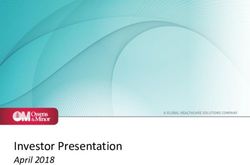 Investor Presentation - April 2018 - Owens & Minor