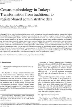 Census methodology in Turkey: Transformation from traditional to register-based administrative data - IOS Press