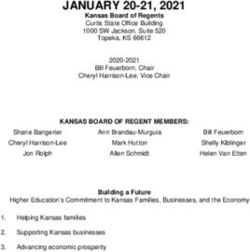 JANUARY 20-21, 2021 - Kansas Board of Regents