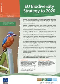 EU Biodiversity Strategy To 2020 - European Commission