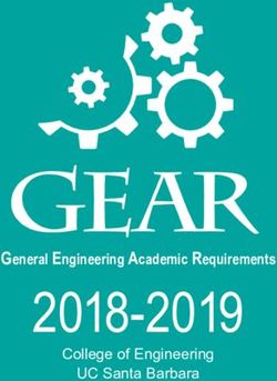 2018-2019 General Engineering Academic Requirements - College of Engineering UC Santa Barbara
