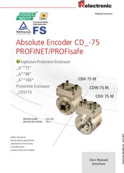 Absolute Encoder CD_-75 PROFINET/PROFIsafe - TR ...