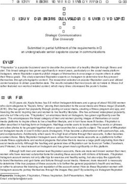 The Self-Presentation of Popular Fitspiration Experts on Instagram