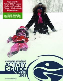 Registration for Winter 2021 Programs Begins on Wednesday, February 3 for Residents & Nonresidents - Last Revised 3/12/2021