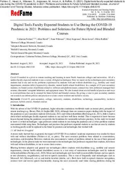 Digital Tools Faculty Expected Students to Use During the COVID-19 Pandemic in 2021: Problems and Solutions for Future Hybrid and Blended Courses ...