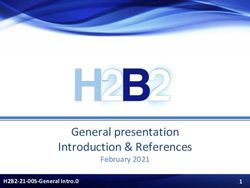 General presentation Introduction & References - February 2021 H2B2-21-005-General Intro.0 - H2B2 Electrolysis Technologies