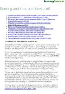 Renting and You roadshow 2018