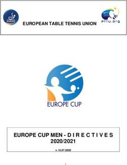 EUROPEAN TABLE TENNIS UNION 2020/2021 - ETTU