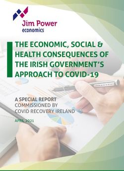 THE ECONOMIC, SOCIAL & HEALTH CONSEQUENCES OF THE IRISH GOVERNMENT'S APPROACH TO COVID-19 - A SPECIAL REPORT COMMISSIONED BY COVID RECOVERY IRELAND