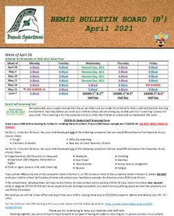 BEMIS BULLETIN BOARD (B3) - April 2021