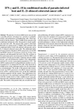 IFN γ and IL 18 in conditioned media of parasite infected host and IL 21 silenced colorectal cancer cells