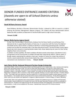 DONOR-FUNDED ENTRANCE AWARD CRITERIA - (Awards are open to all School Districts unless otherwise stated) - Kwantlen ...