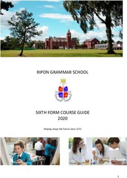 RIPON GRAMMAR SCHOOL SIXTH FORM COURSE GUIDE 2021