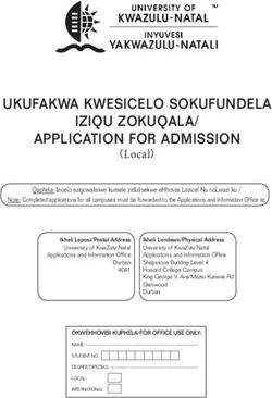 UKUFAKWA KWESICELO SOKUFUNDELA IZIQU ZOKUQALA/ APPLICATION FOR ADMISSION - Apply at UKZN