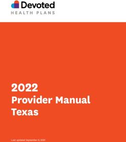 2022 Provider Manual Texas - Last updated September 8, 2021 - Devoted Health