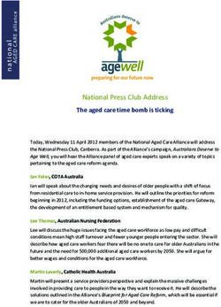 National Press Club Address - The aged care time bomb is ticking
