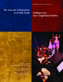 The Arts and Achievement in At-Risk Youth