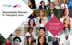 Remarkable Women in Transport 2021 - Female Change-Makers Transforming Mobility Edition 2021 (3rd Edition) - Transformative ...
