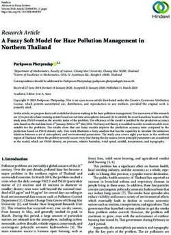 A Fuzzy Soft Model for Haze Pollution Management in Northern Thailand - Hindawi