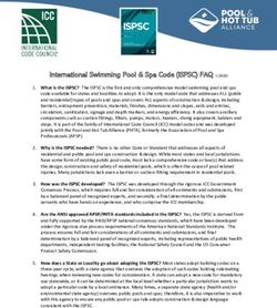 International Swimming Pool & Spa Code (ISPSC) FAQ 1/2020 - The Association of Pool & Spa Professionals