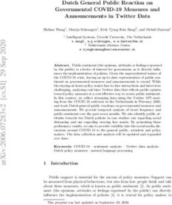 Dutch General Public Reaction on Governmental COVID-19 Measures and Announcements in Twitter Data - arXiv.org