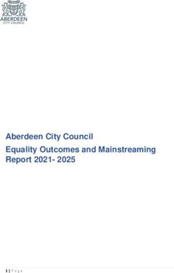 Aberdeen City Council Equality Outcomes and Mainstreaming Report 2021- 2025