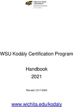 WSU Kodály Certification Program Handbook 2021 www.wichita.edu/kodaly - Revised 12/17/2020