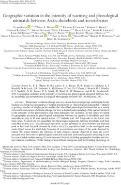 Geographic variation in the intensity of warming and phenological mismatch between Arctic shorebirds and invertebrates - Manomet